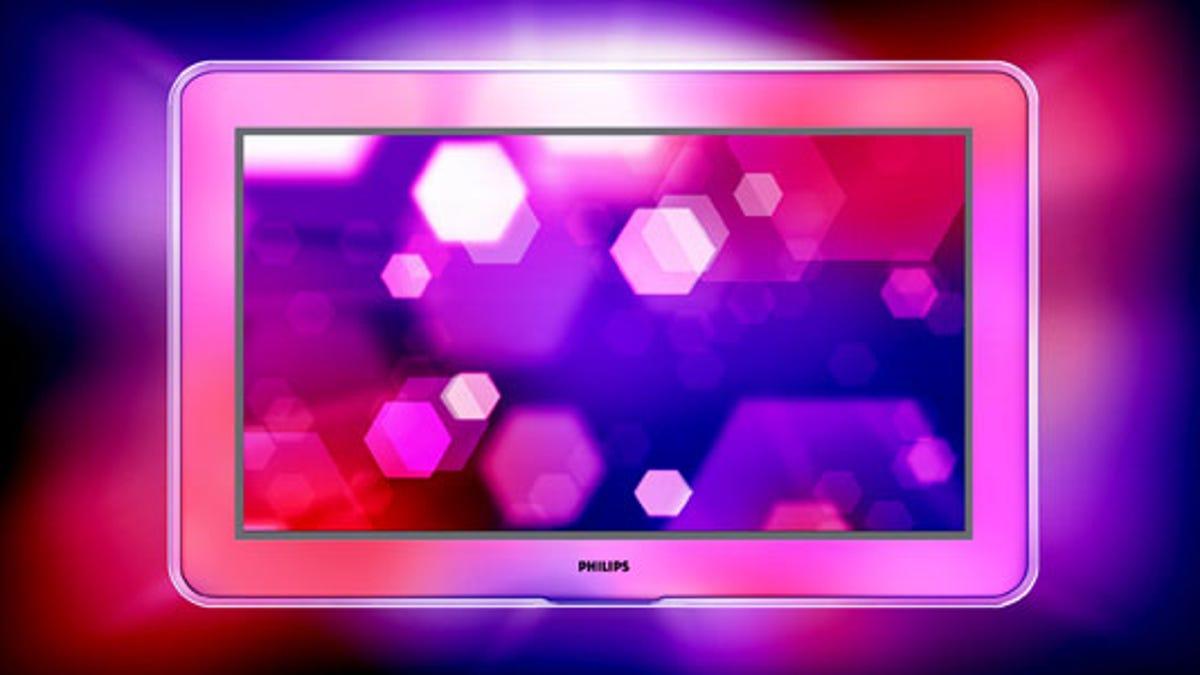 Philips邊框會發光的電視機